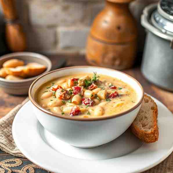 White Bean Soup Recipe with Smoked Pork